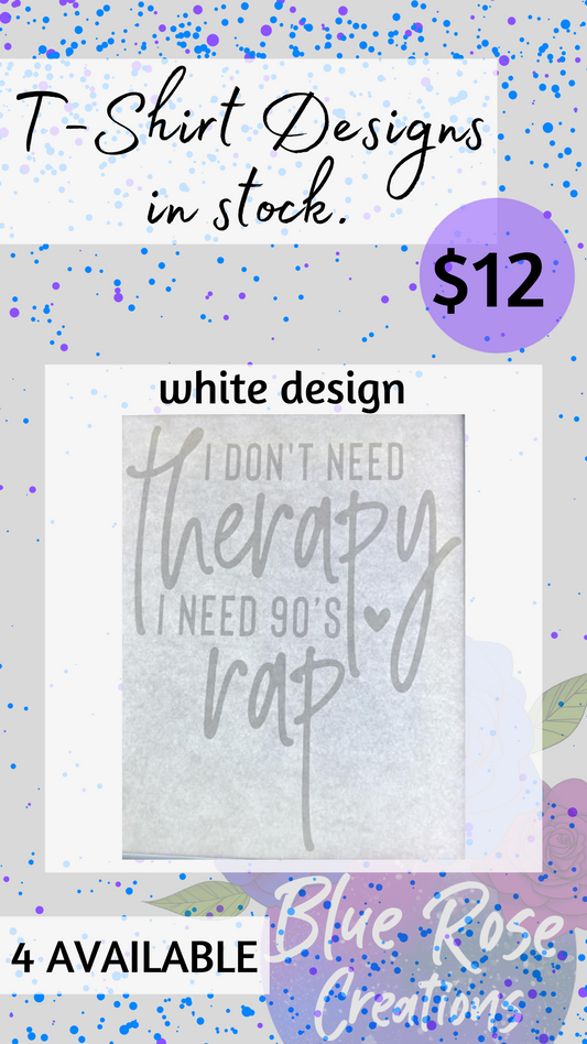 90's Rap-White Design